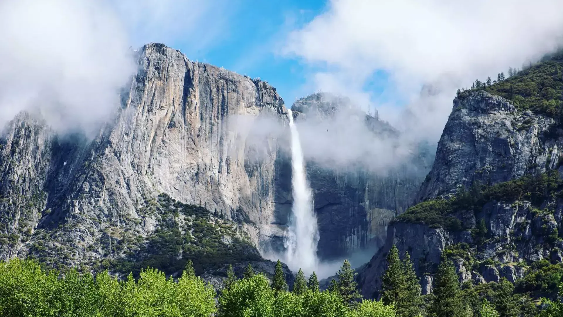 Yosemite Falls in Yosemite National Park.